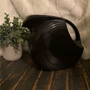 Fiesta Midnight Black Ceramic Pitcher